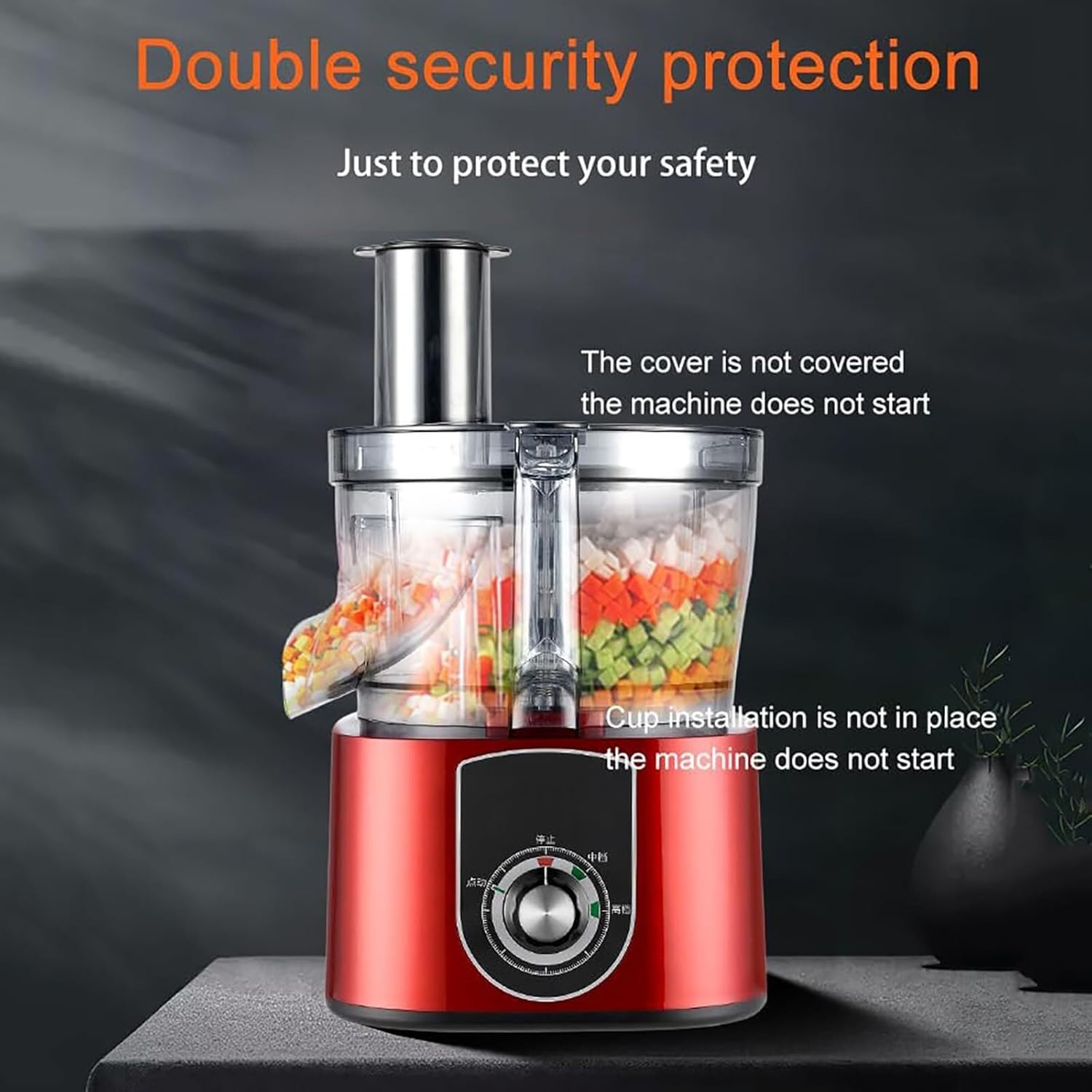 5L Electric Vegetable Dicer, Commercial Automatic Vegetable Dicer, Multifunctional Food Processor, Suitable for Restaurants and Canteens