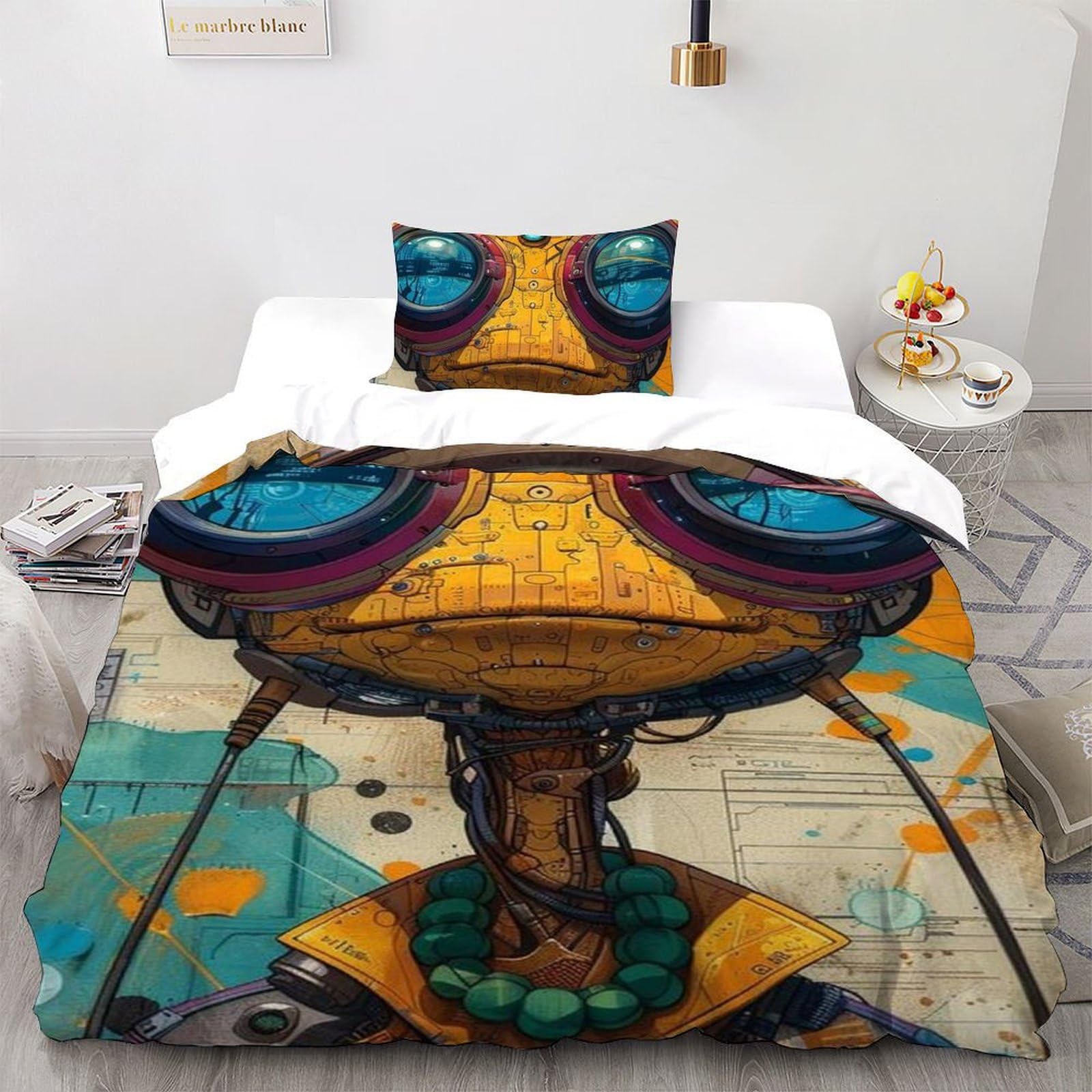 Housse de couette lézard 3D pour transformer la chambre garçon en jungle aventureuse