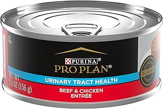 Purina Pro Plan Urinary Tract Cat Food Wet Pate, Urinary Tract Health Beef and Chicken Entree - (24) 5.5 oz. Cans