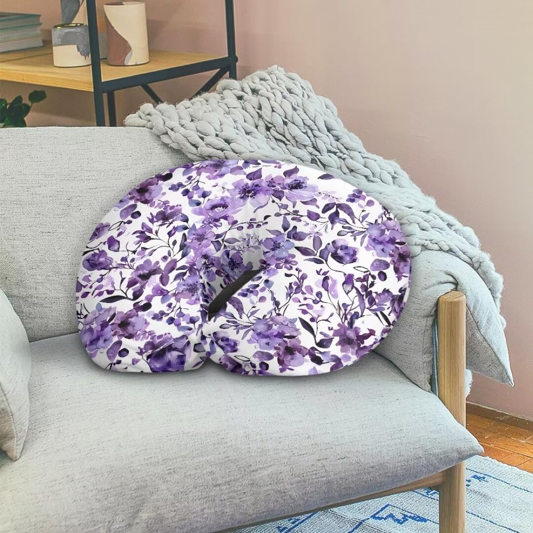 Boppy Nursing Pillow Jeiento Purple Floral Nursing Pillow Covers