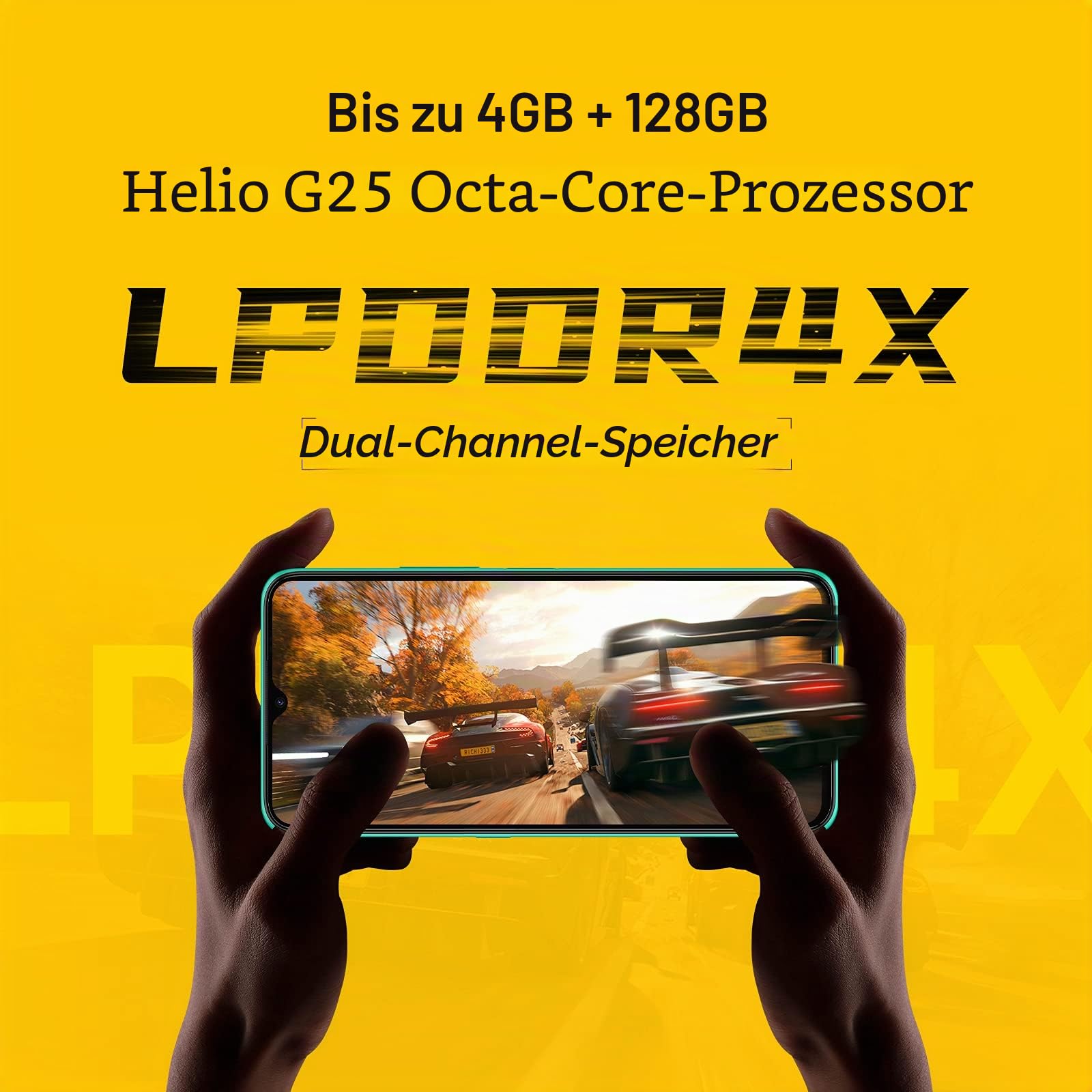 UMIDIGI Smartphone Ohne Vertrag,3GB+64GB Handy Günstig,5000mAh Akku,Android Handy ohne vertrag,6,53" HD+ Display,Octa Core,16MP+8MP,3-Kartenfächer,Dual SIM 4G Handys/OTG(Grün)