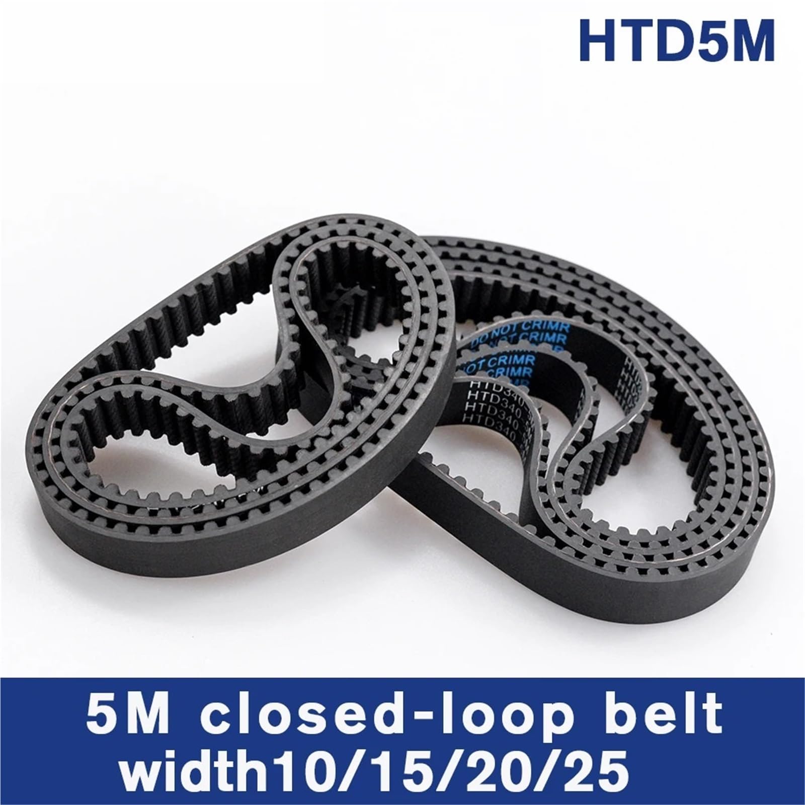 Correa de distribución HTD 5M 435/440/445/450mm de longitud 10/15/20/25mm ancho 5mm paso dientes de polea de goma 87 88 89 90(445mm,5PCS_8MM)