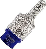 Vista 15 de SHDIATOOL Brocas de fresado de dedo de diamante de 0.394 in de ampliación y formación de agujeros existentes de bisel redondo para azulejos