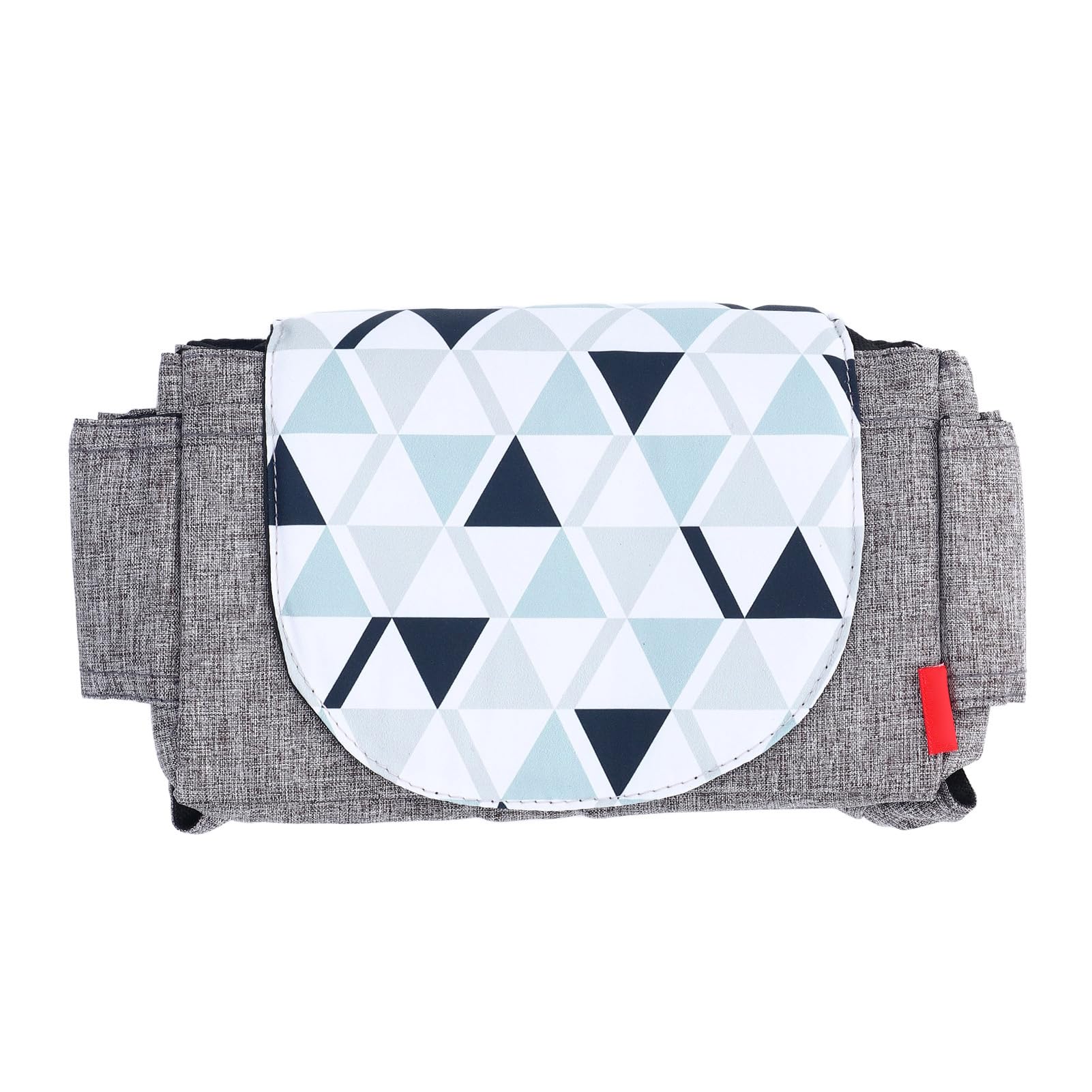 Stroller Storage Organizer, Portable Handle Wear Multifunctional Water Proof Fabric Stroller Hanging Bag for Wet Wipes Small Toys (Black Green)