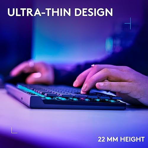 Miniatura 4 de Logitech G 515 Lightspeed TKL - Teclado inalámbrico para juegos de perfil bajo, LIGHTSYNC RGB, diseño delgado sin teclas, teclas PBT de doble