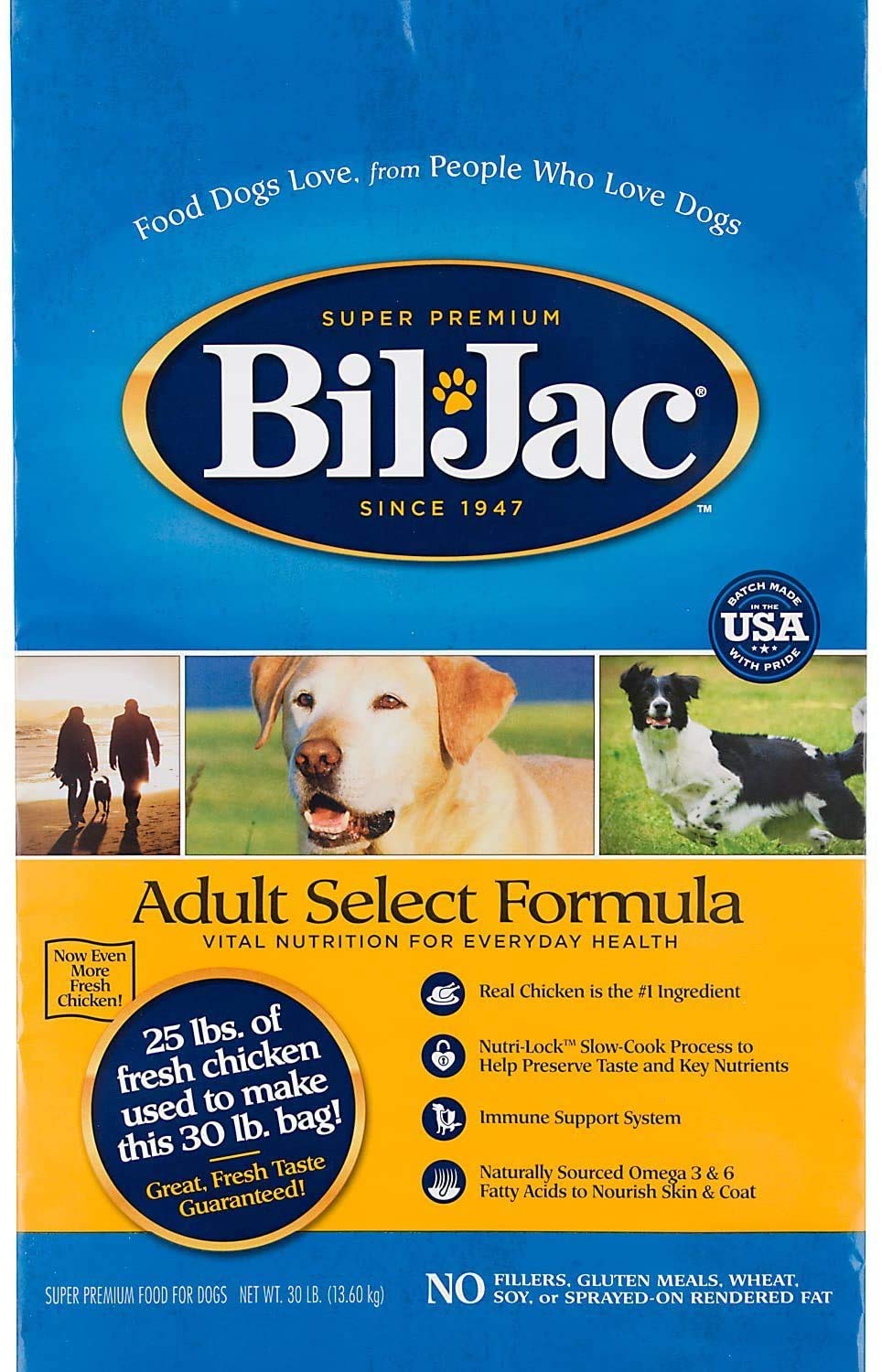 BilJac Large Breed Adult Dry Dog Food Chowabunga