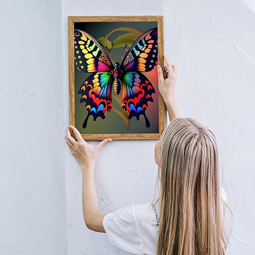 Miniatura 6 de MOGTAA Kits de pintura de diamantes 5D para adultos, kits de pintura de diamantes de mariposa colorida para principiantes, kits de puntos de