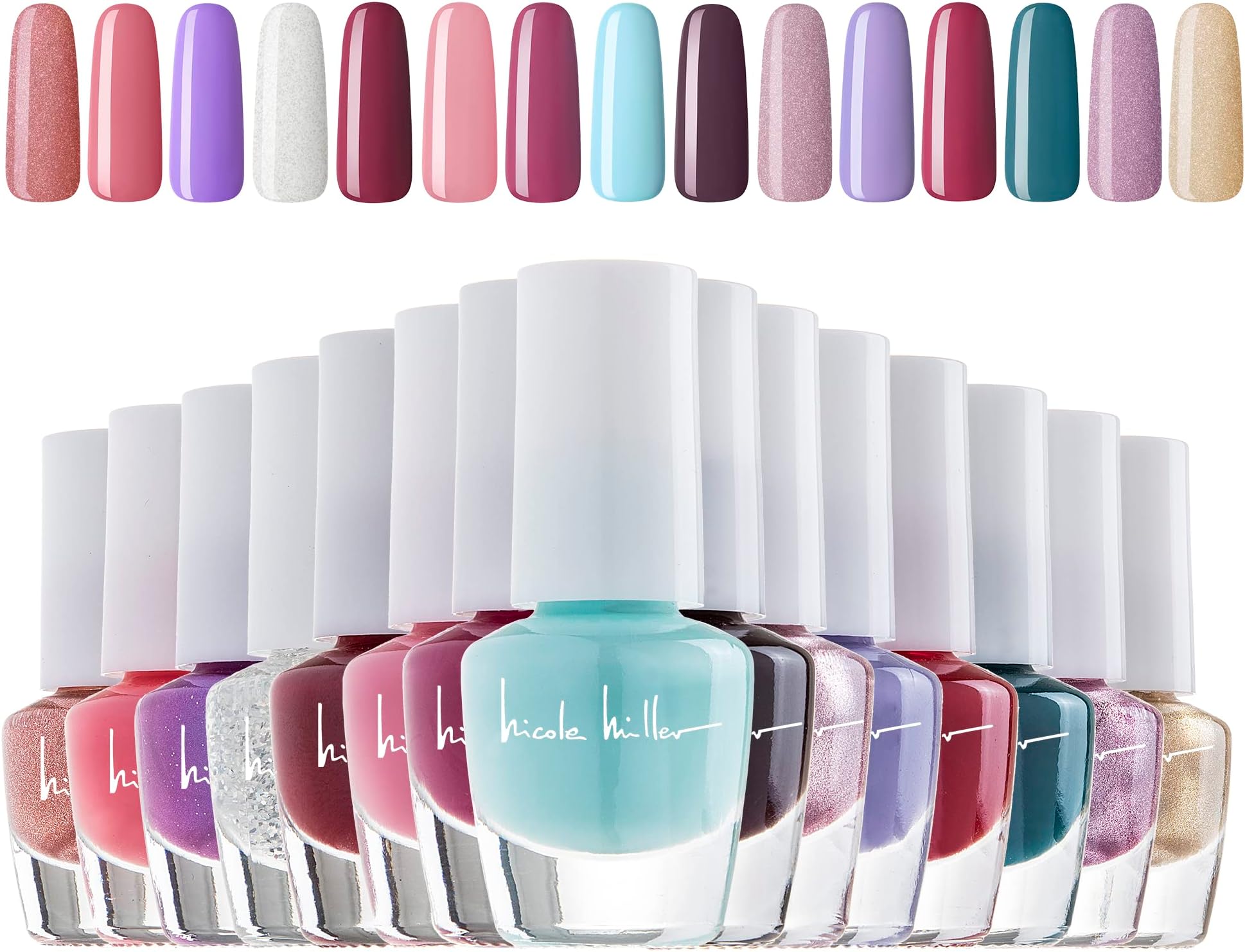 Mini Nail Polish Set - 15 Glossy and Trendy Colors