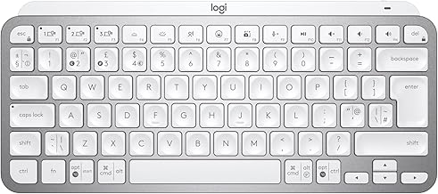 Logitech MX Keys Mini Minimalist Wireless Illuminated Keyboard, Compact, Bluetooth, Backlit, USB-C, Compatible with Apple …