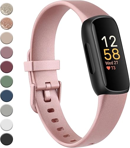 Miniatura 13 de Meliya para Fitbit Inspire 3 Correas para Hombres y Mujeres, Correas Deportivas de Repuesto de Silicona Suave Ajustable Compatibles