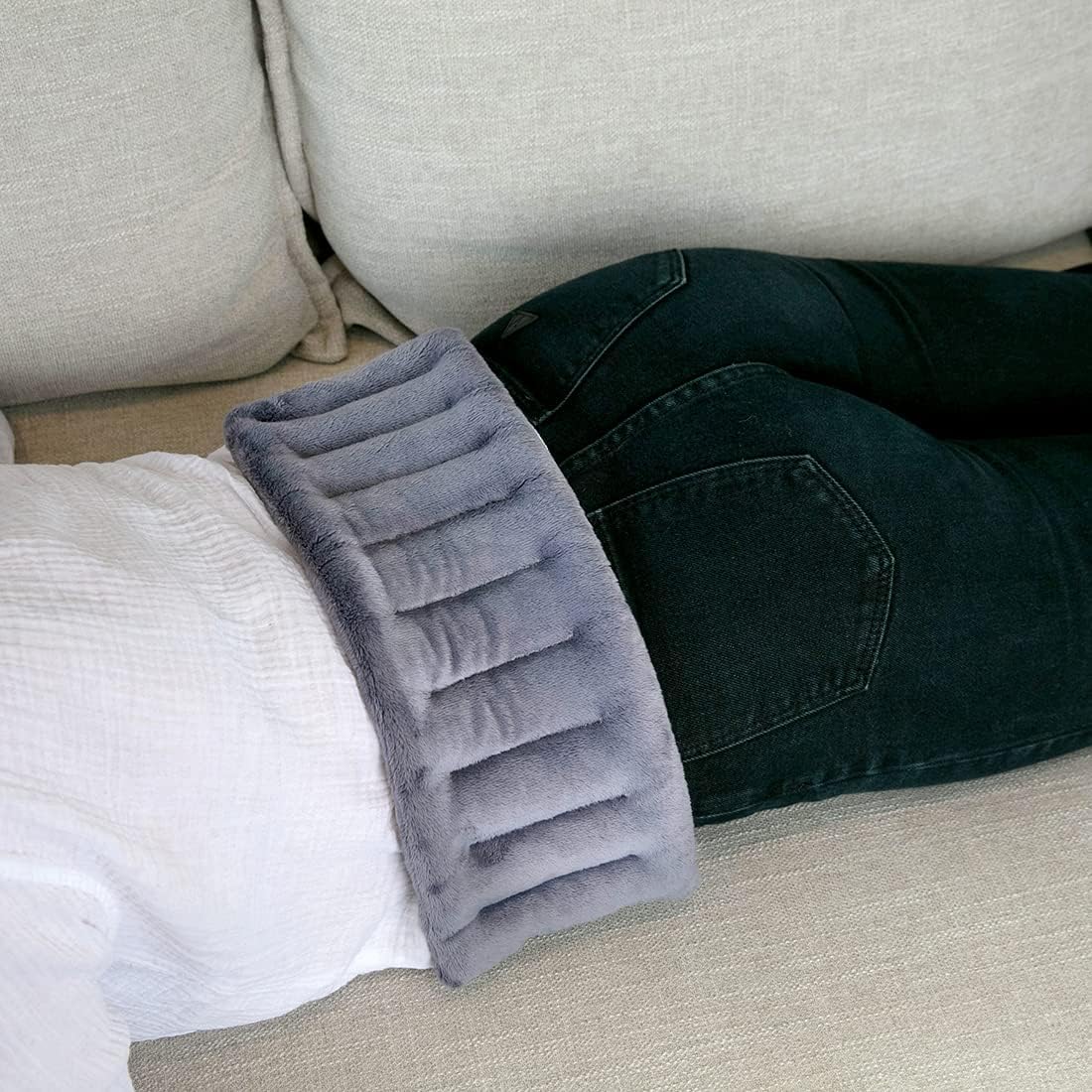 Paquete de calor para microondas para aliviar el dolor, almohadilla térmica de bolsa de trigo pequeña, compresa caliente reutilizable para calambres, alivio del estrés y relajación muscular, comodidad