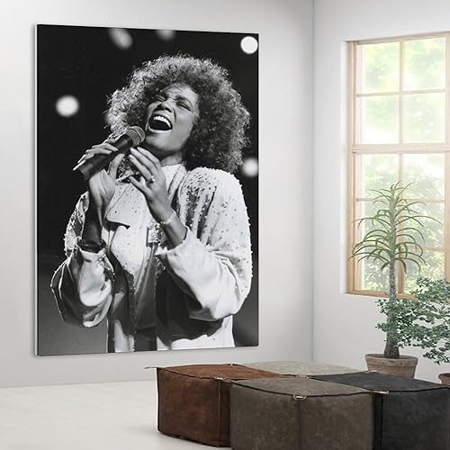 Miniatura 4 de W-hitney - Póster de la famosa cantante de rock de Houston, 12 pósteres de lienzo para decoración de habitación, decoración de dormitorio, paisaje