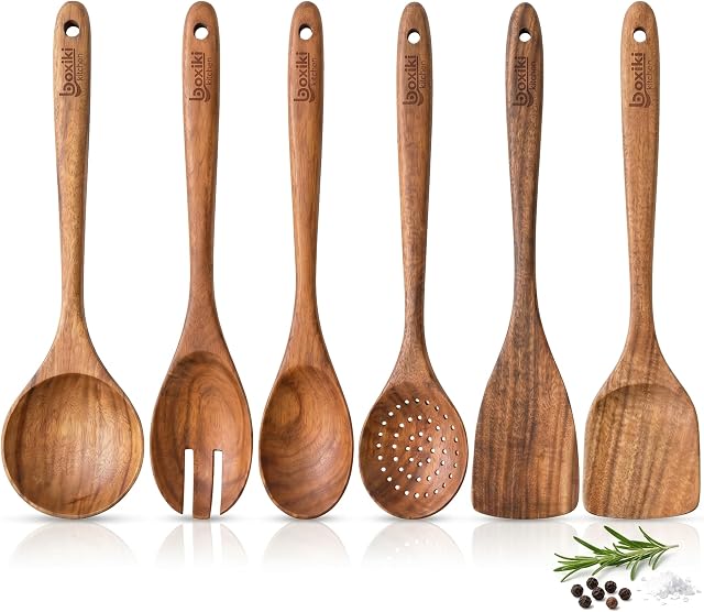 High Quality Teak Wooden Utensil Set