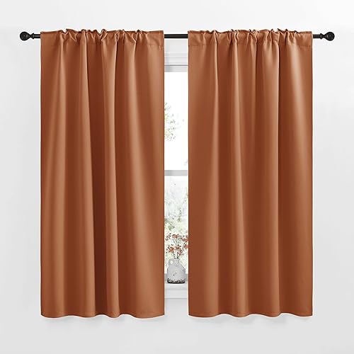 Miniatura 2 de NICETOWN - 2cortinas de Halloween con aislamiento térmico para litera, diseño moderno, protección de la privacidad, 42pulgadas de ancho x 50pulgadas