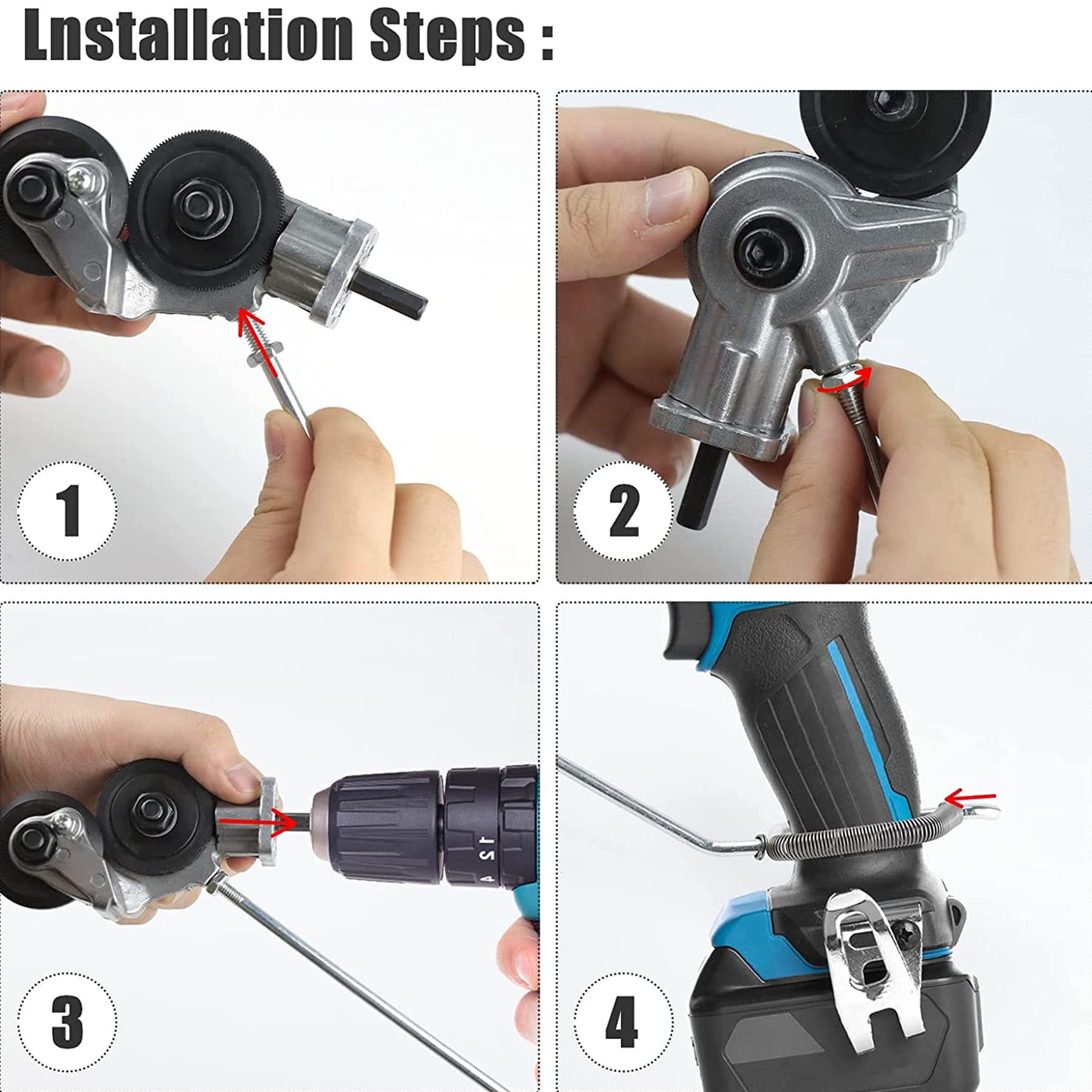 Taglierina Per Metallo Per Trapano - Nibbler Elettrico | Per Lamiere Sottili - Foto 4