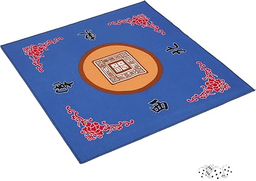 Miniatura 7 de GUSTARIA Juego de mahjong chino, con 144 azulejos verdes de melamina numerados XL (1.5 pulgadas), 2 azulejos de repuesto, 6 dados y un indicador de