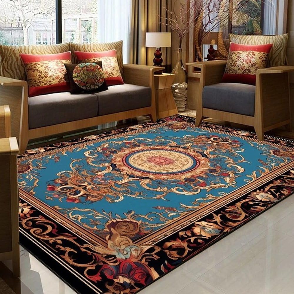 Tapis de salon rétro américain pour transformer votre intérieur en havre de paix