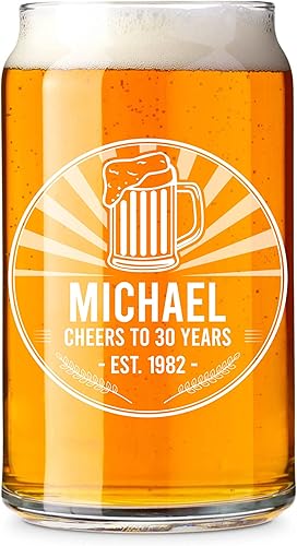 Regalos de cerveza fresca para hombres  lata de cerveza de vidrio personalizada  Idea de regalo única  Cumpleaños, Navidad, Jubilación, Aniversario