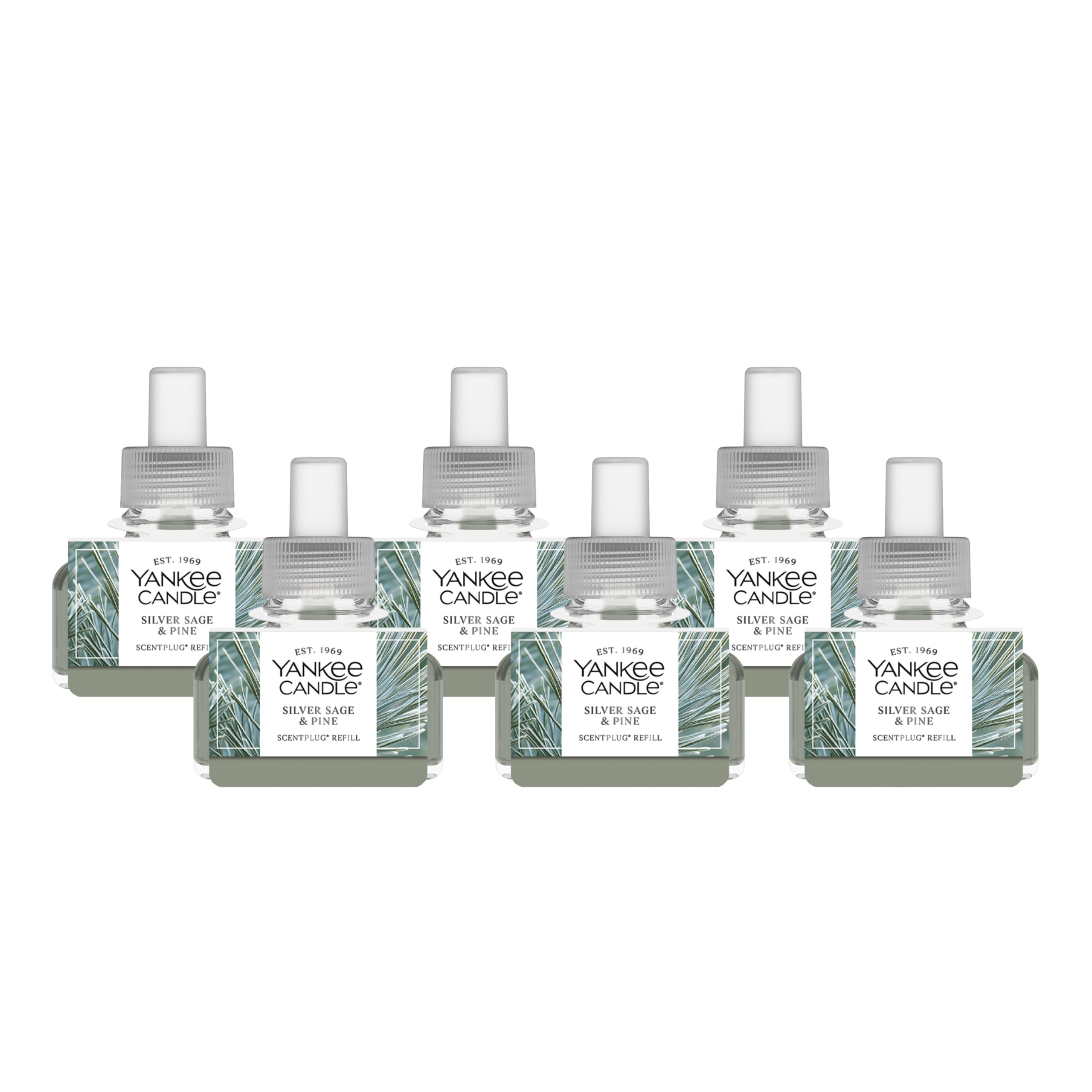 Yankee Candle Silver Sage &amp; Pine ScentPlug Refills (Pack of 6)