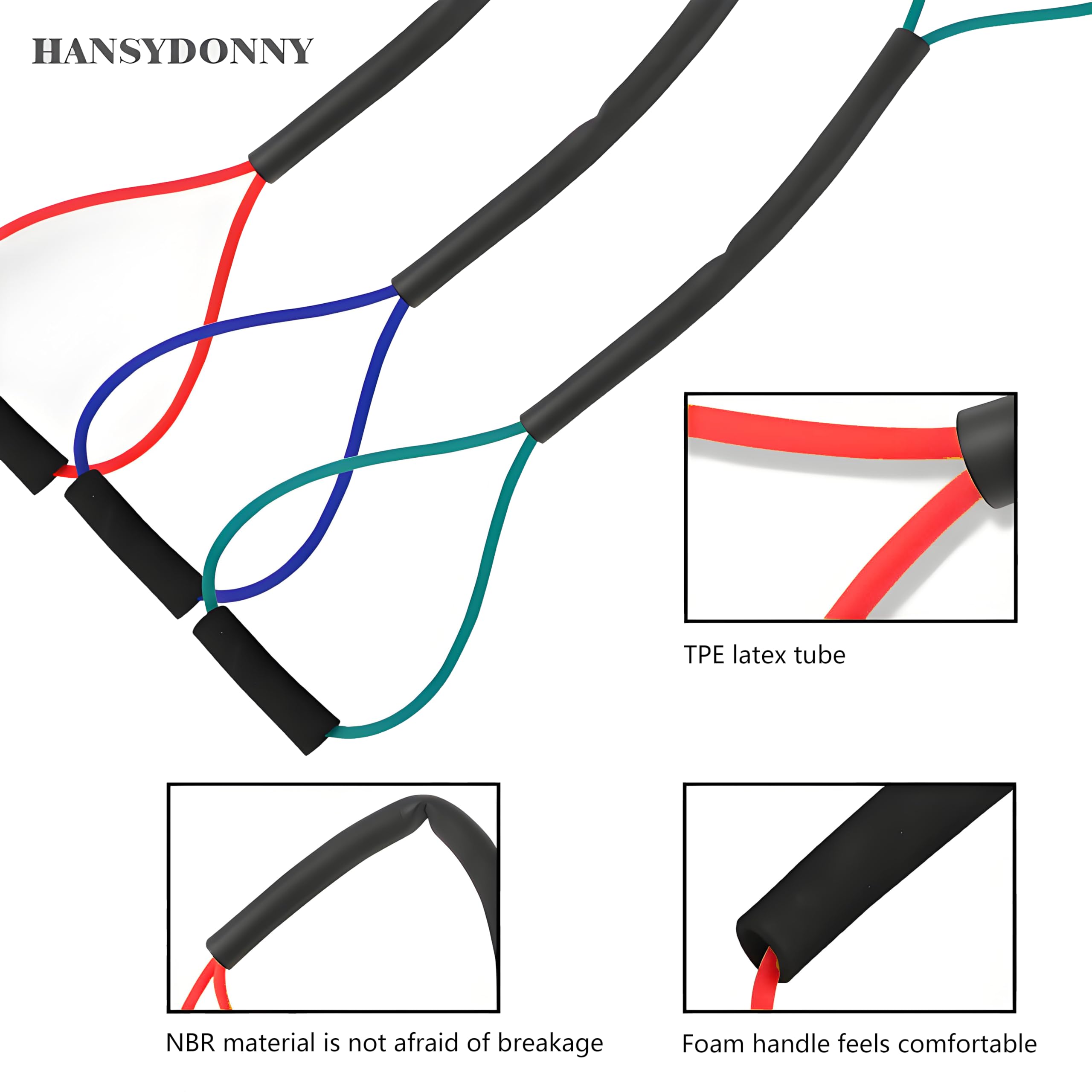 𝐇𝐀𝐍𝐒𝐘𝐃𝐎𝐍𝐍𝐘 Boxing Resistance Bands for Explosive Strength and Speed Training - Enhance Your Boxing Skills Anywhere, Anytime