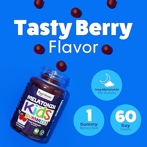 Vista 39 de Feel Great Vitamin Co - Gomitas de vitamina D para niños (suministro de 3 meses) Vitamina D3 para niños (1000 UI) Deliciosas gomitas