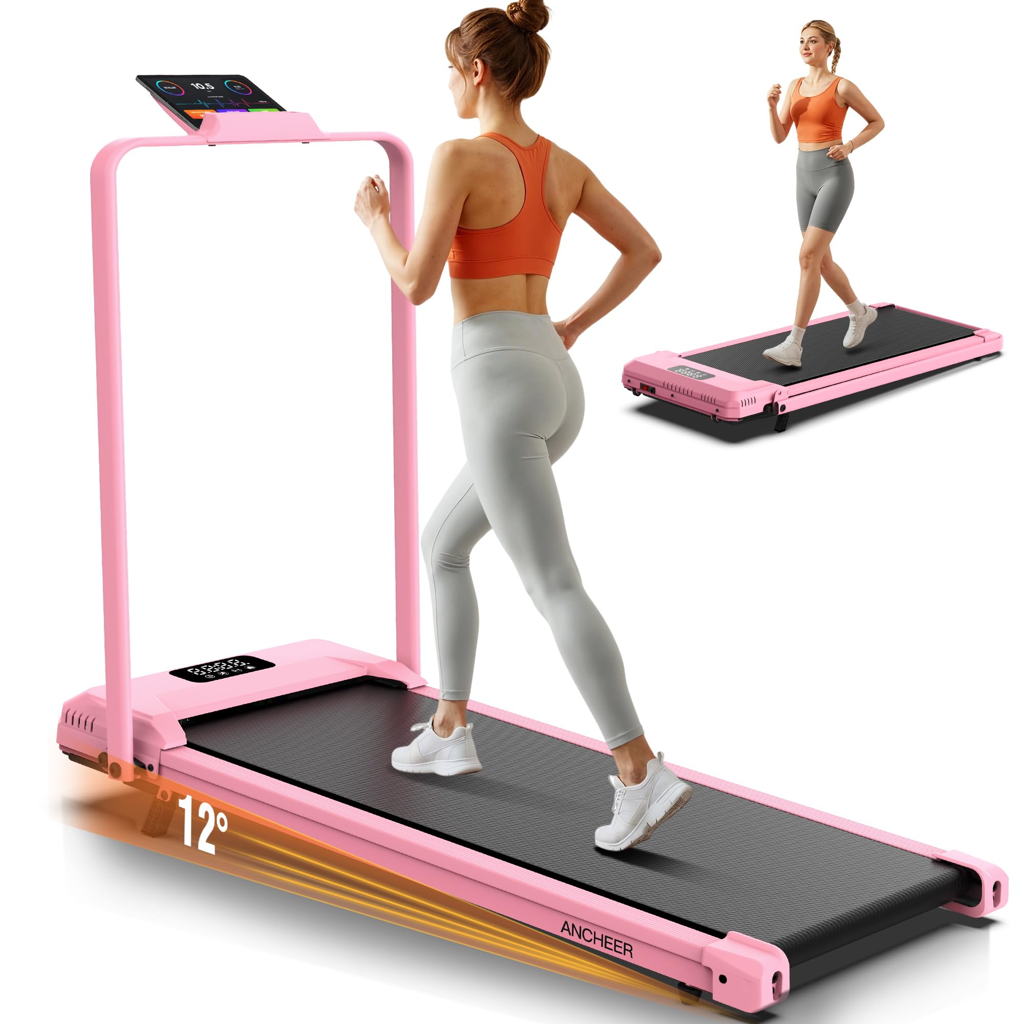 ANCHEER Treadmill with 12%/15% Incline