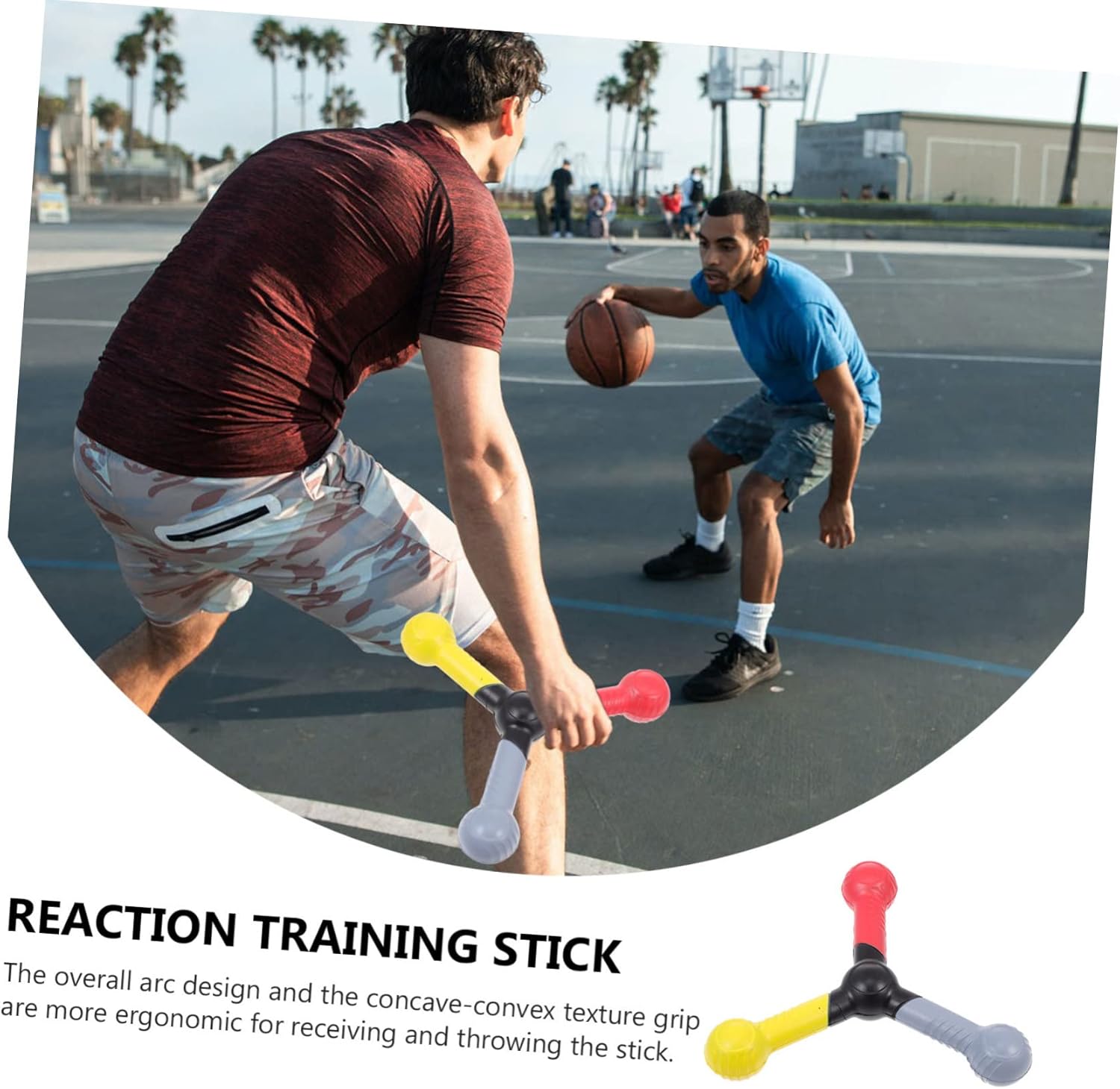 HOMSFOU 3pcs Hand-Eye Coordination Training Tool Multi-Handle Colored Sticks for Agility and Reaction Skills Improve Reaction and Decision-Making for Athletes