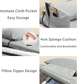 Adjustable Electric Pillow Lifter, Power Lifting Bed Backrest, with Smart Remote Control, Adjustable Angle 2°-65°, for Nursing Homes, Rehabilitation Centers, Hospital