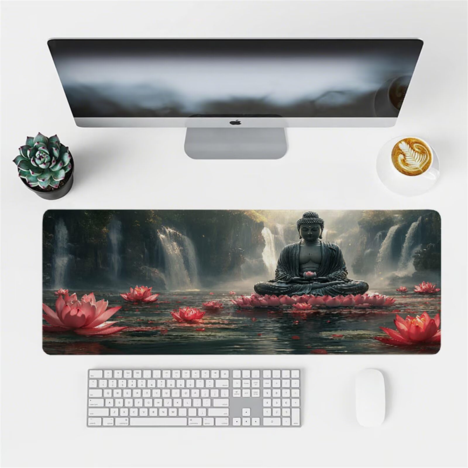 Czarna podkładka pod mysz do gier XXL podkładka pod mysz 1500 x 800 mm podkładka pod mysz pod biurko Wodoodporna podkładka pod mysz Zen z antypoślizgową gumową podstawą zszyte krawędzie podkładka pod
