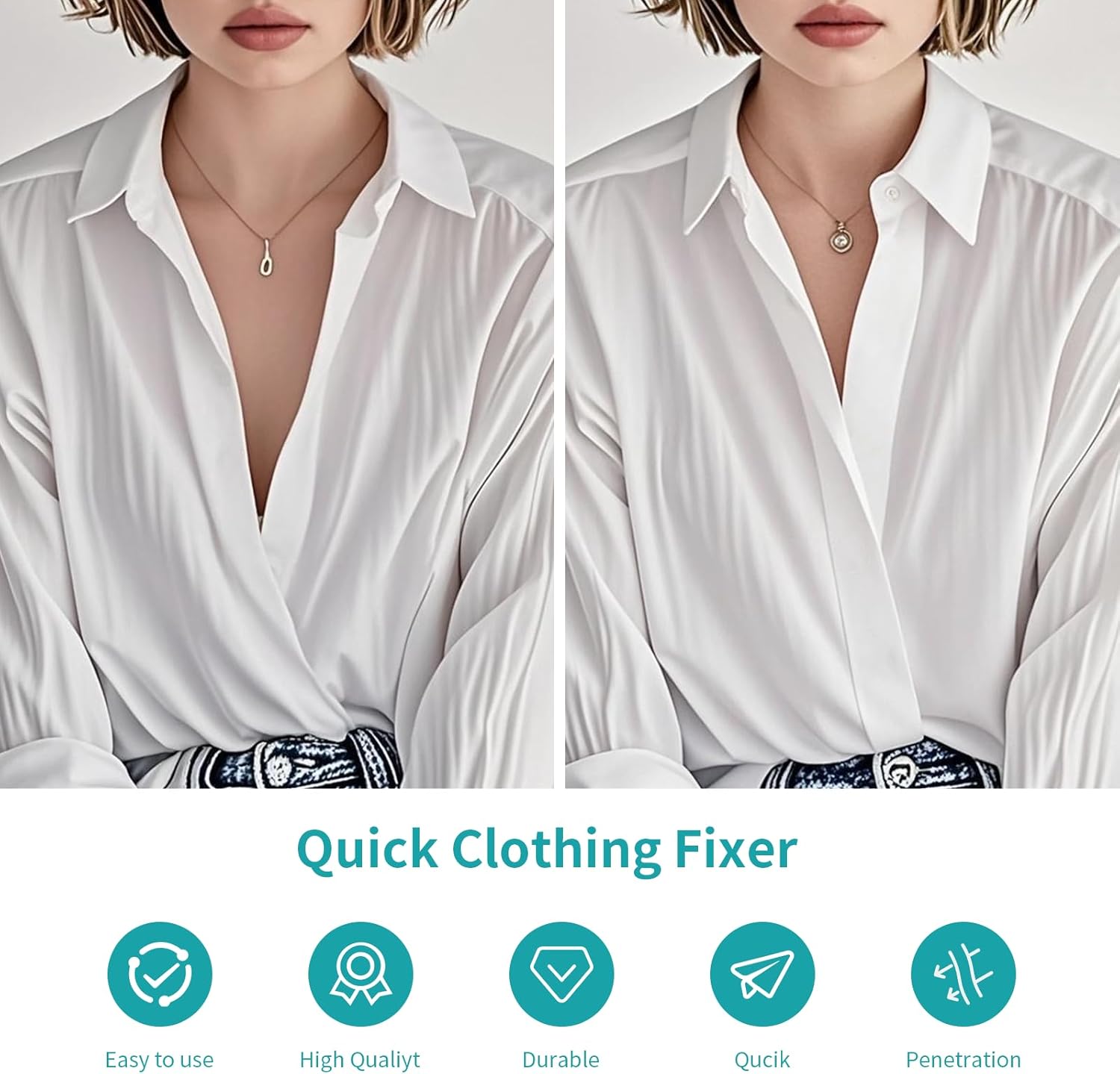 Mini Stitch Gun Kit, Stitchy Gun,Quick Clothing Fixer,Tagging Gun for Clothing, Mini Sewing Micro Tagging Gun - Includes 6 Needle2000 Black Fasteners & 2000 White Fasteners (Blue) - Image 5