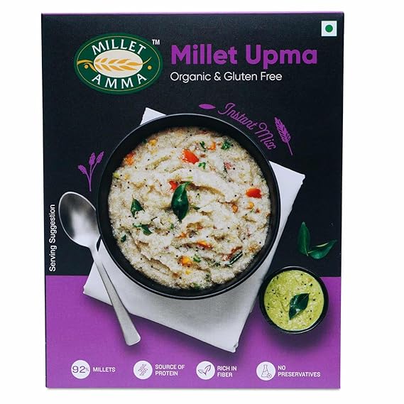 Millet Amma CERTIFIED ORGANIC Millet Rava Upma Mix 250 GMS Pack 92