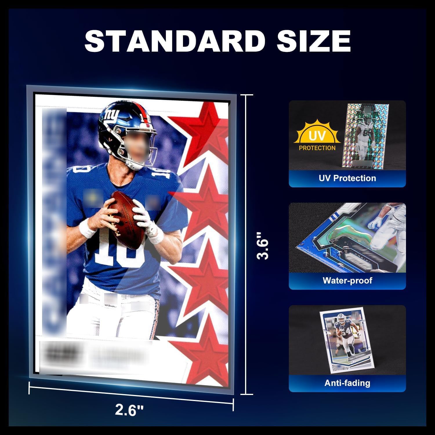Fundas de 2000 unidades para tarjetas de intercambio, fundas transparentes
