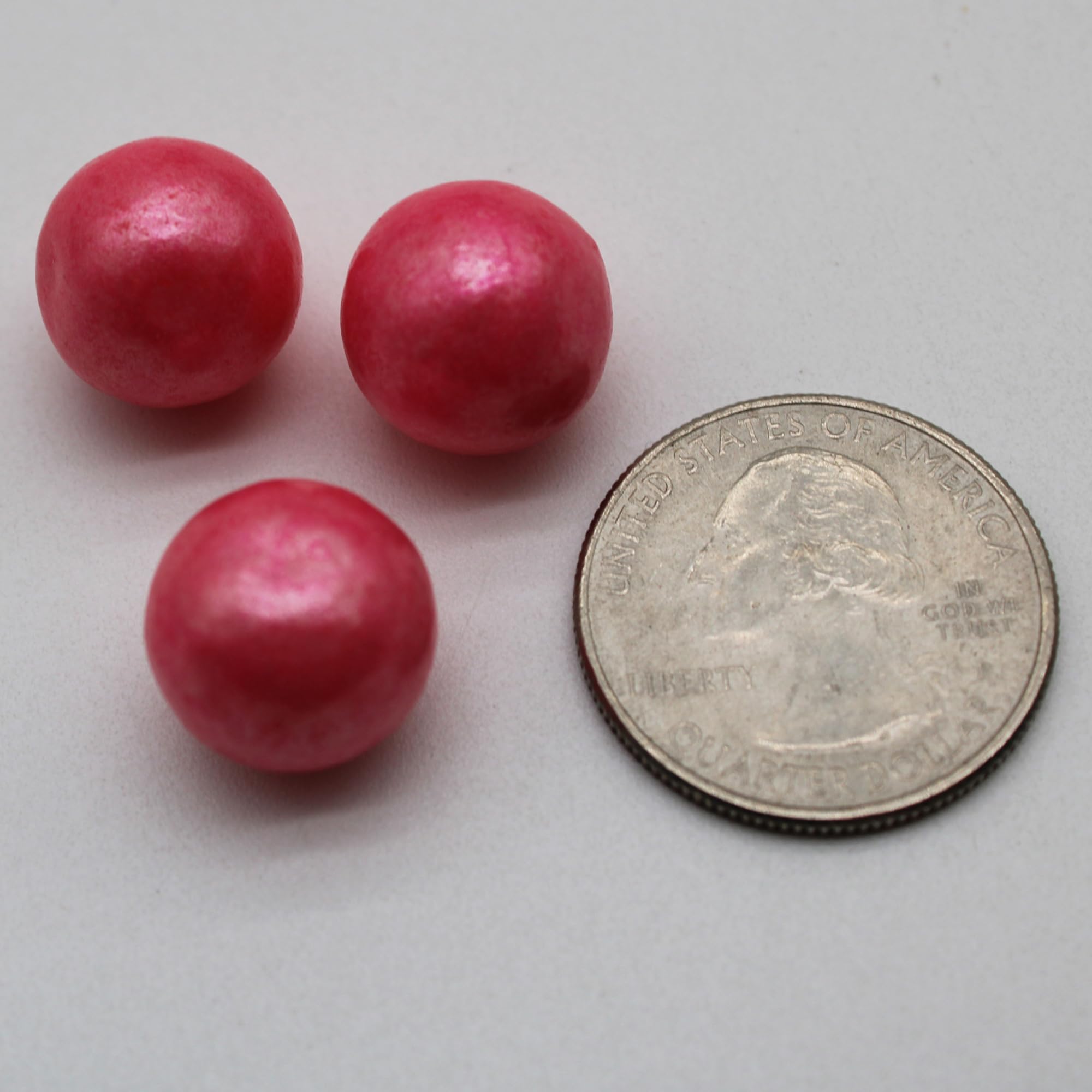 Mini Light Pink Pearl Gumballs half Inch-2 Pound Bulk Bag For Baby Showers And Gender Reveal Parties