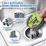 3 in 1 Kitchen Sink Drain Strainer & Sink Stopper thumbnail 2