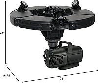 Vista 7 de OASE 45393 Fuente flotante con luces, color negro