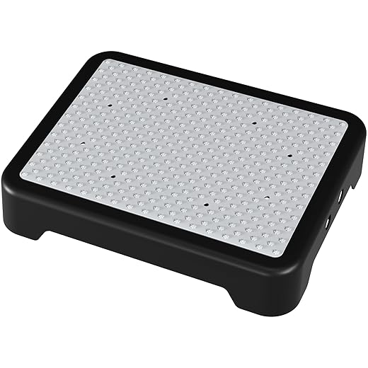 SOYO Mobility One Step Stool, Heavy Duty Indoor/Outdoor Non-Slip Step Platform Assistive Devices for Adults and Elderly, Portable Standing Supports for Cars, Bed, Door, Stair or Bathroom, Black-Gray