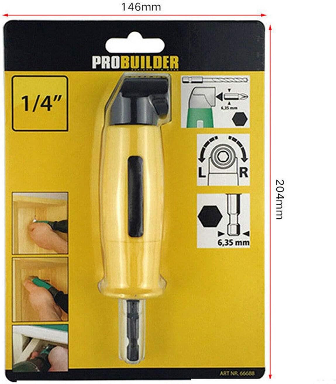 Right Angle Drill, 90 Degree Screwdriver Right Angle Drill Chuck Universal Bit Driver Corner Electric Power Cordless Adapter