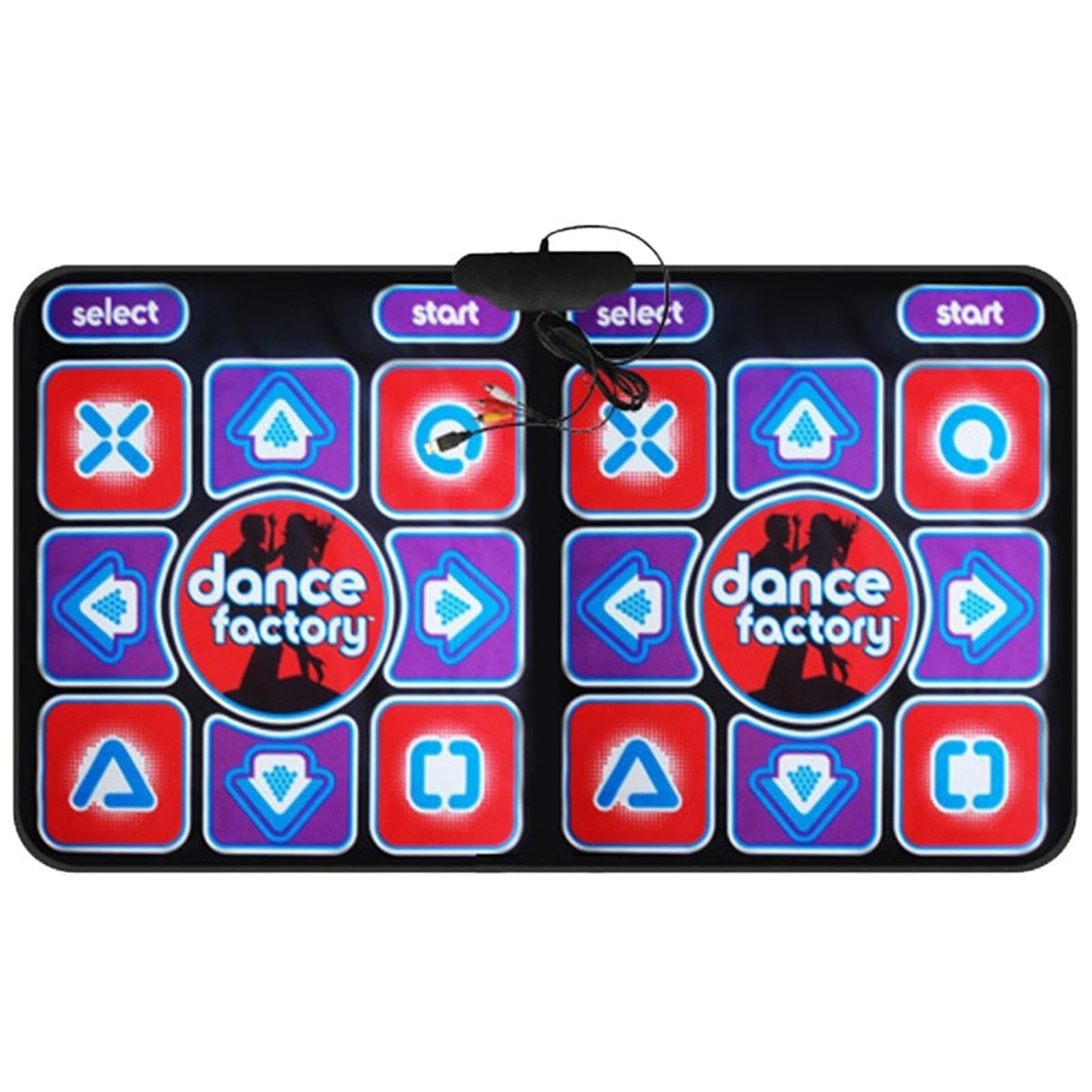 Tapis de Danse Double pour Enfants et Adultes, Double Player Tapis Danse électronique pour TV, Yoga Sport Fitness Interactif pour Jeu, jeu sensoriel, Cadeaux d'anniversaire pour 3 - 8 Filles Garçons
