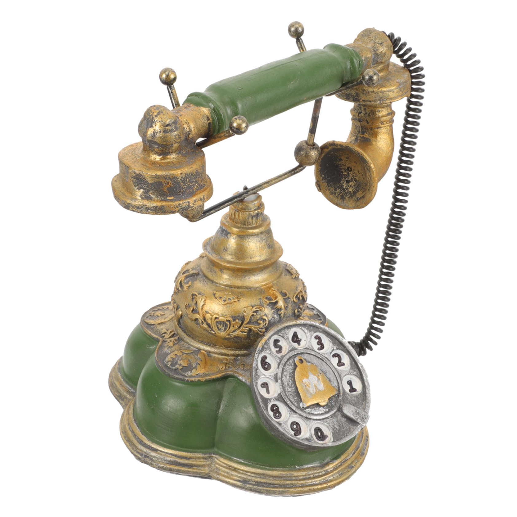 VALICLUD Retro Vintage Rotary Phone Decor for Home Office Craft Antique Telephone Elegant Design for Living Room Bedroom for Friends