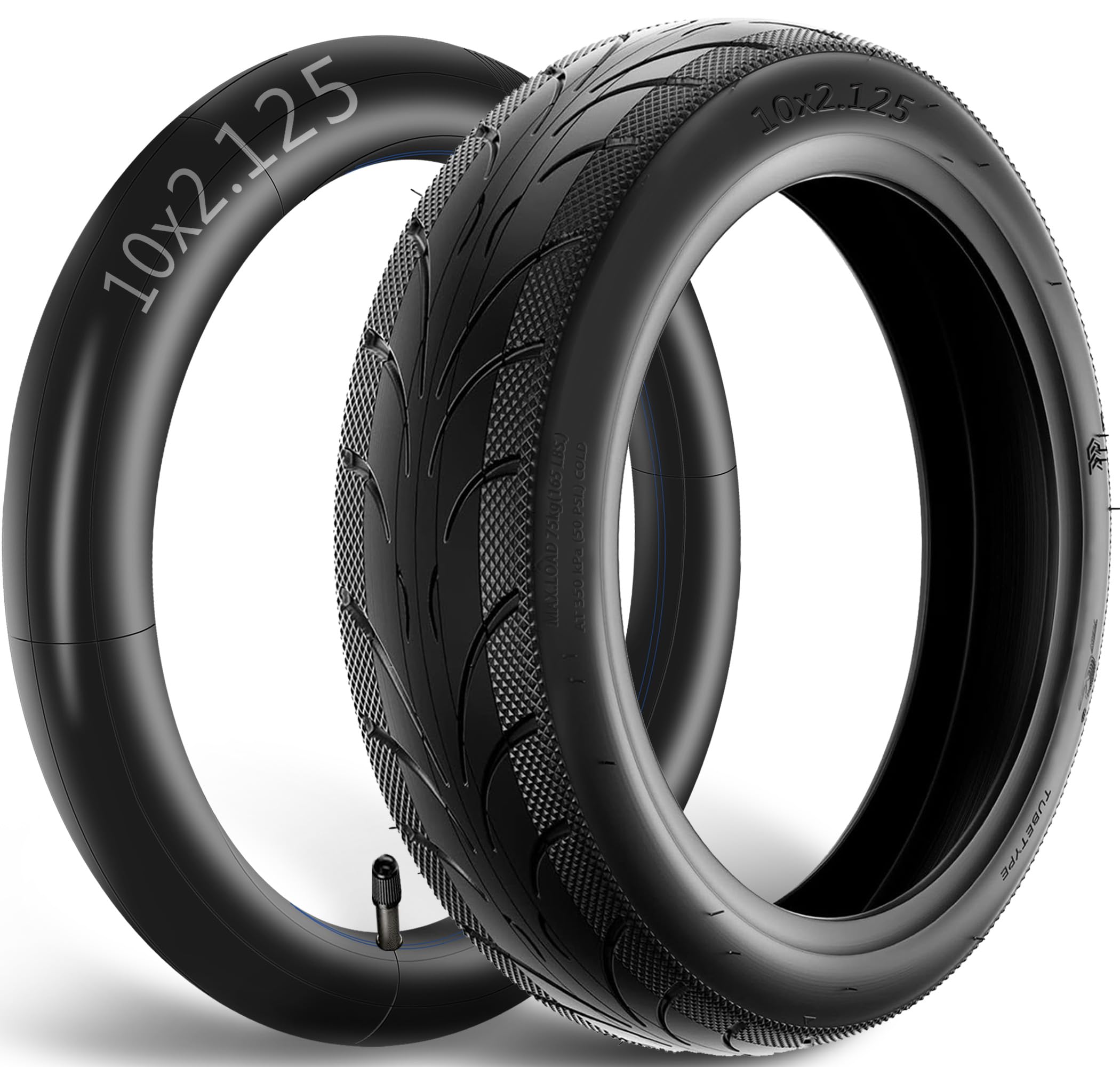 10x2 Inner Tube 10x2.125 Replacement Tire For Ninebot Scooter F25/F30 ...