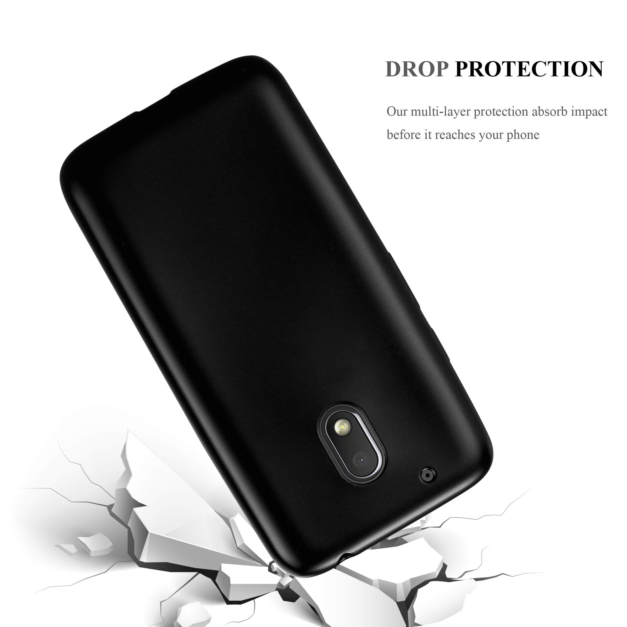 Cadorabo Motorola Moto G10 / G30 Hülle – TPU/Silikon Schutzhülle Mit Metallic-Design, Kratzfest & Stoßsicher | Farbe: Rosa