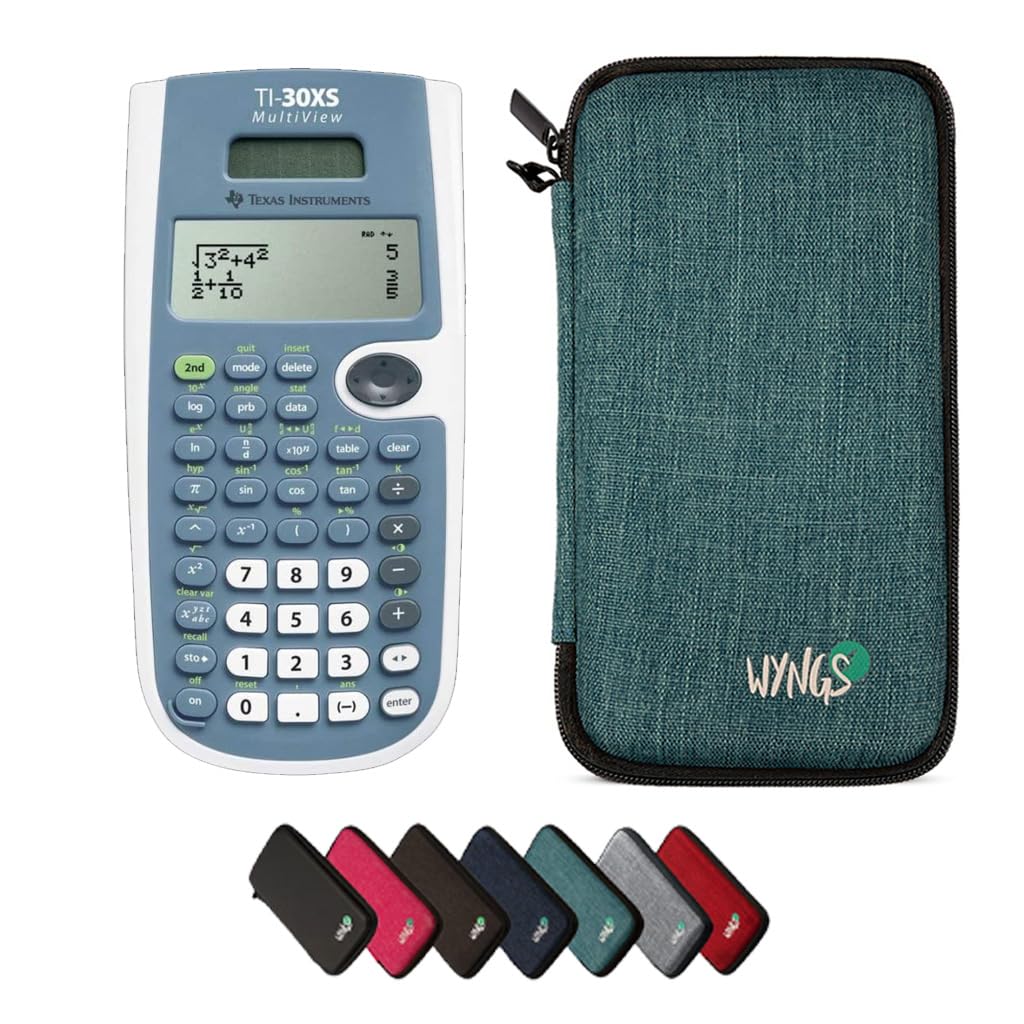 CALCUSO Paquete Básico Turquesa con Calculadora TI-30XS MultiView
