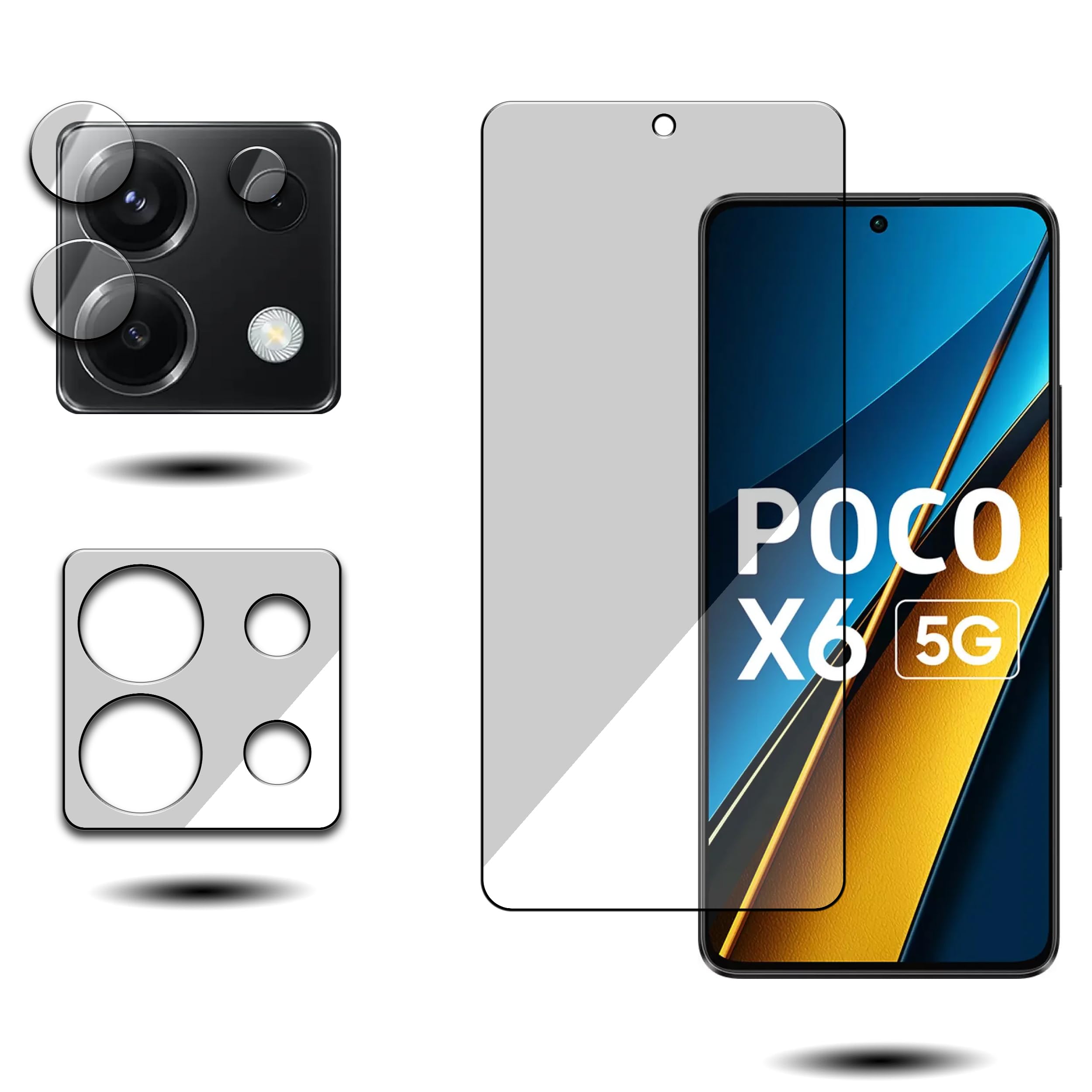 Combo Pack For Poco X6 5G, Pack Of 1 Screen Guard And 2 Camera Lens (Protects From The Scratches) (B0CW3MBH9B) Amazon Price History, Amazon Price Tracker