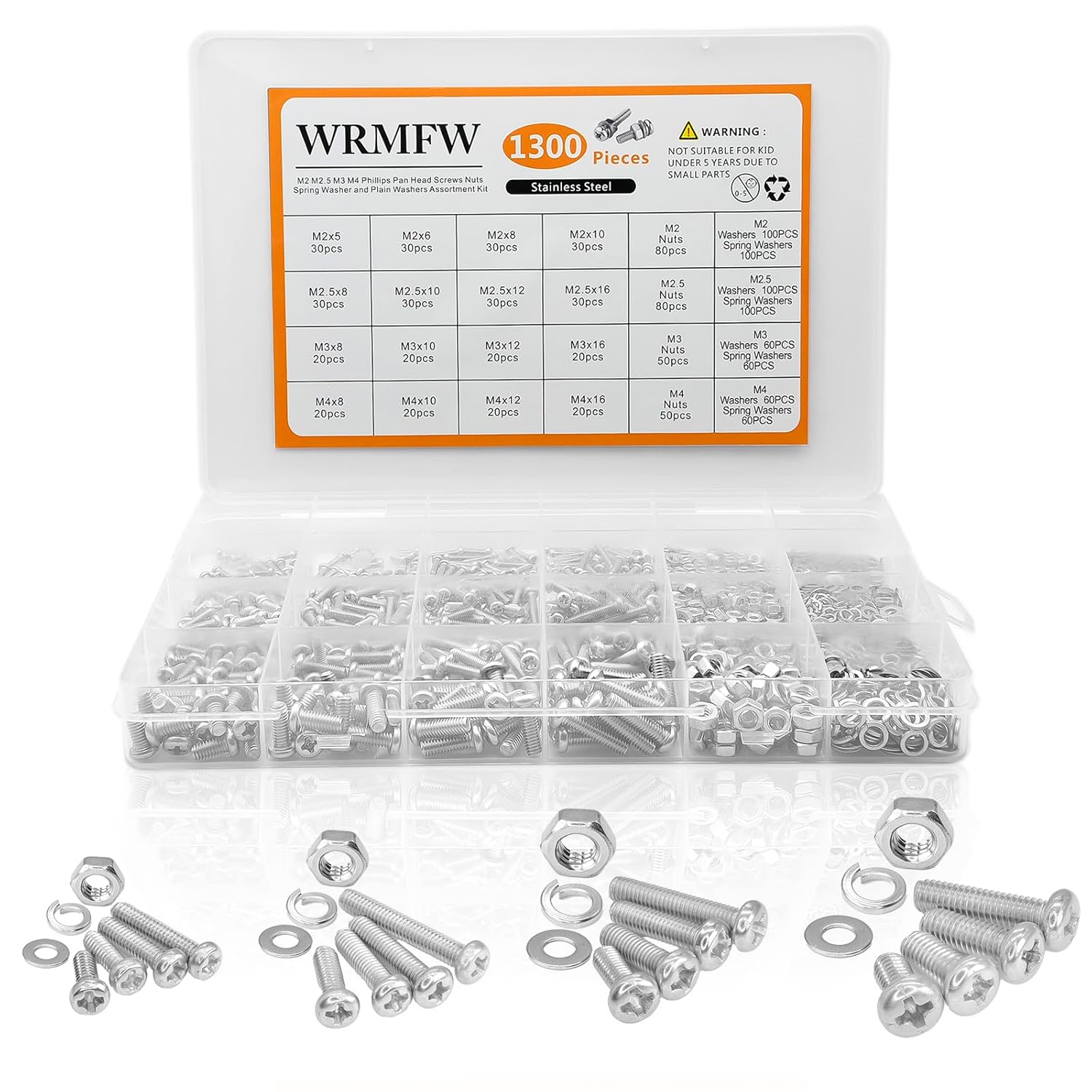 Bolts Nuts and Washers Assortment Set