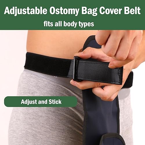 Miniatura 3 de Impermeable Colostomía Bolsa Cubierta Cinturón Ostomía Bolsa Cubre Protector Estoma Ajustable Urostomía Bolsa Suministros