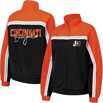 G-III Sports Womens NFL Post Game Full-Zip Track Jacket
