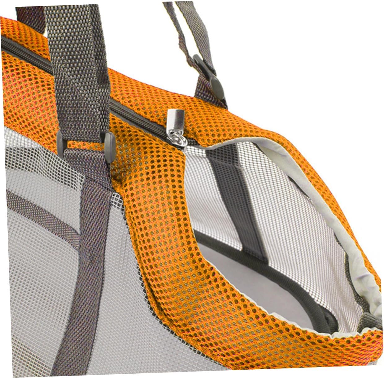 Angoily Breathable Nylon Mesh Pet Carrier Bag for Dogs and Cats Portable Handheld Dog Purse with Spacious Ventilated Design Lightweight Puppy Travel Handbag for Hiking and Outdoor Use