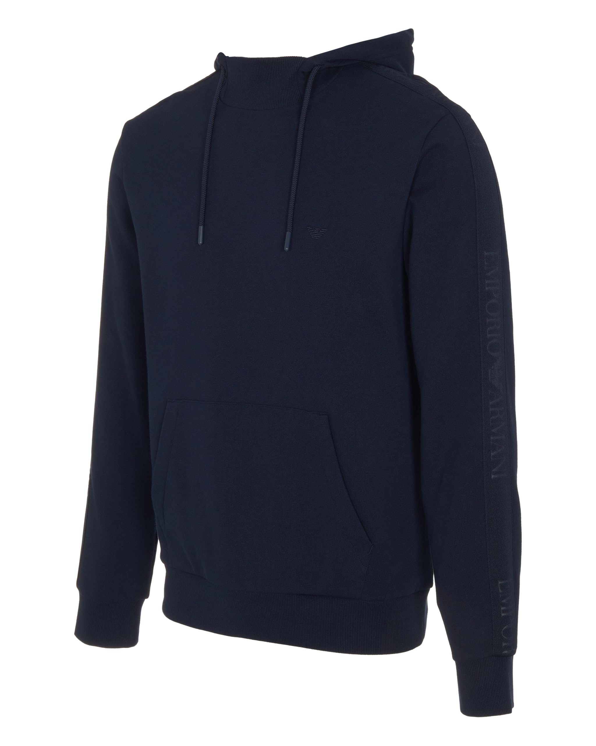 Emporio Armani MAN'S BASIC TERRY HOODIE SWEATSHIRT BLUE M
