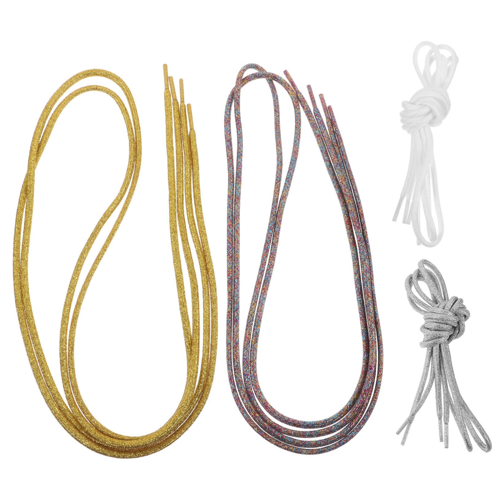 SHERCHPRY 8 Paare Schnürsenkel aus Draht Schnürsenkel für Turnschuhe Schuhriemen lange Schnürsenkel Ersatz für Damenschnürsenkel Cool metallische Linie Seil lässige Schuhe Männer und Frauen