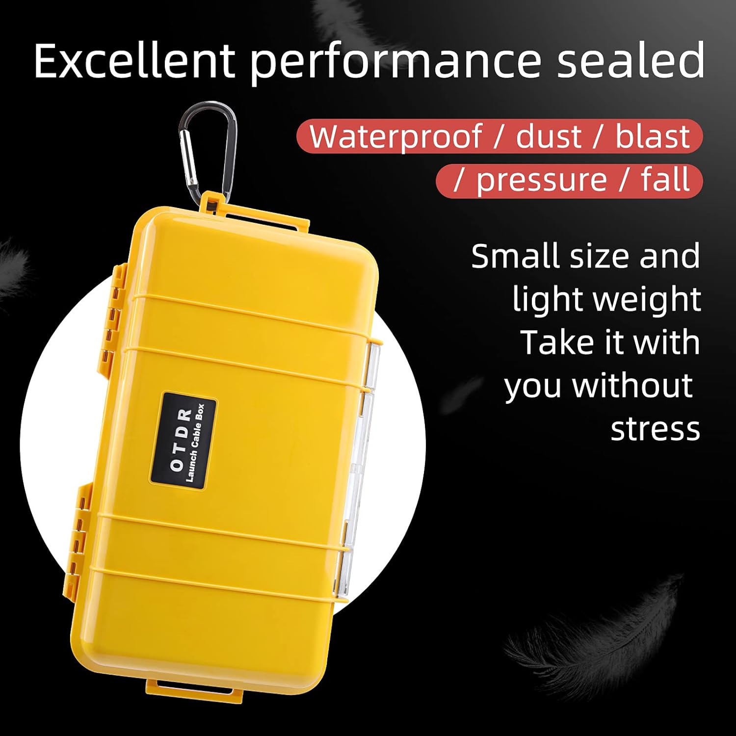 Cruiser Fiber Optic Cable Test Tool OTDR Launch Cable Box 1km SC/UPC-SC/APC SM Single Mode OTDR Dead Zone Eliminator 1310/1550nm